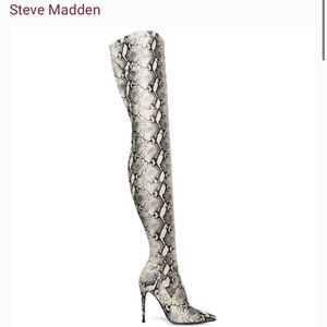Natural Snakeskin thigh boot!🔥🔥🔥